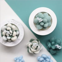 3d succulent plants flower pot shaped candle mold diy plaster craft mould handmade soap cake making tool home chocolate decor
