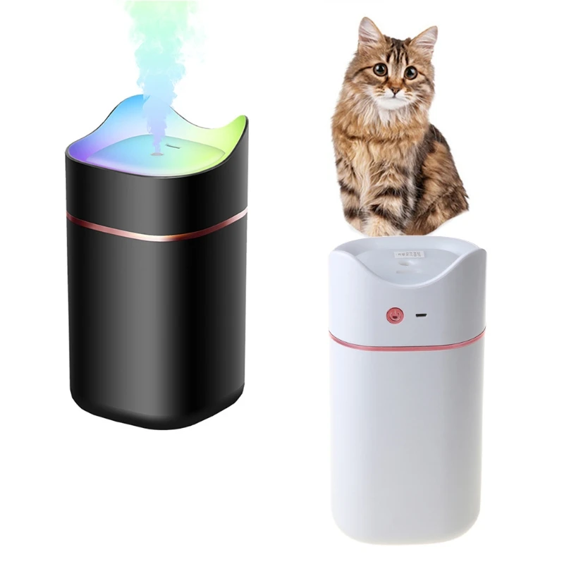 

3L Mini Essential Oil Diffuser Portable Double Nozzle Air Humidifier USB Rechargeable Ultrasonic Aroma Mist Maker