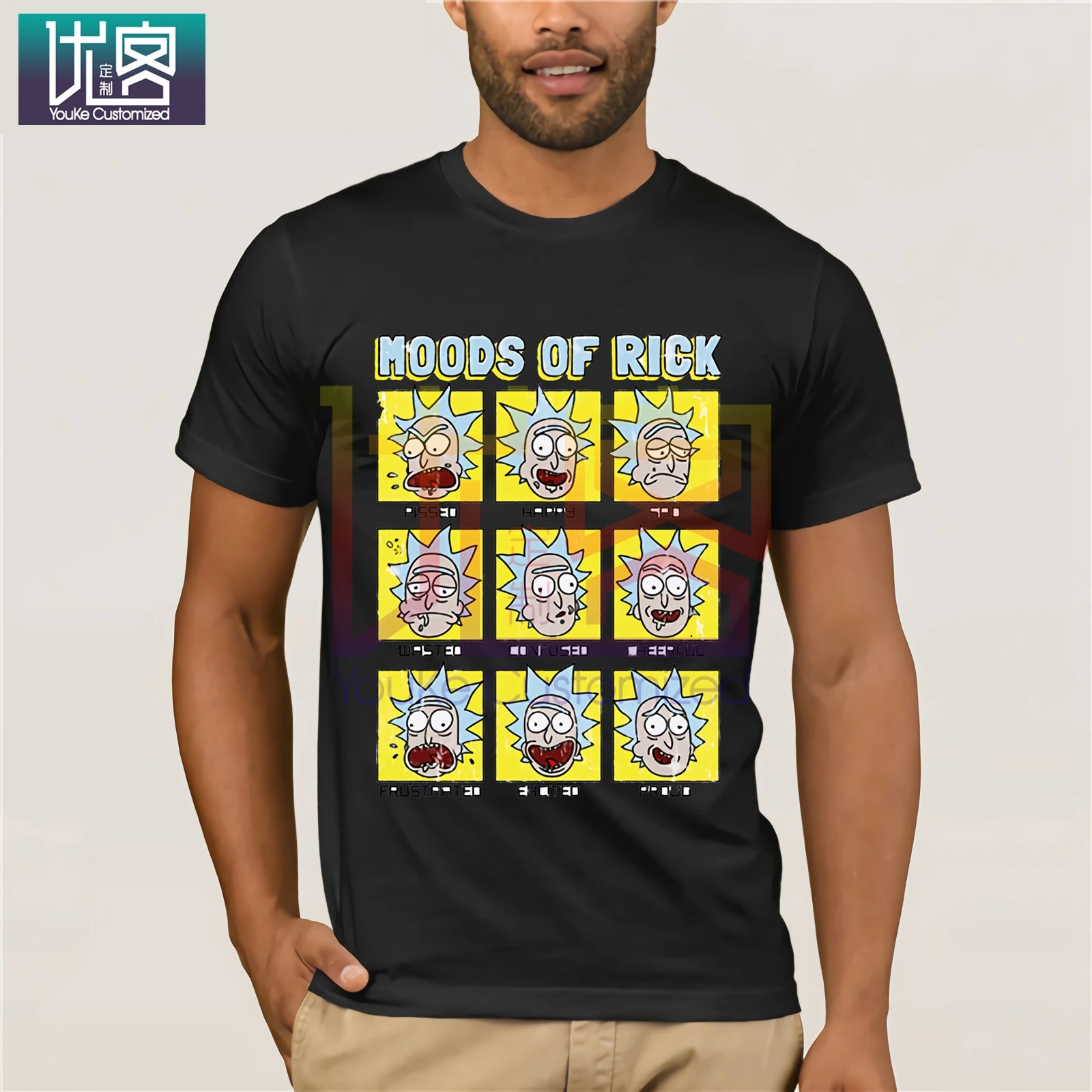 Футболки с надписью Рик и Морти повседневные топы в стиле хип хоп маски TeeStar Wars