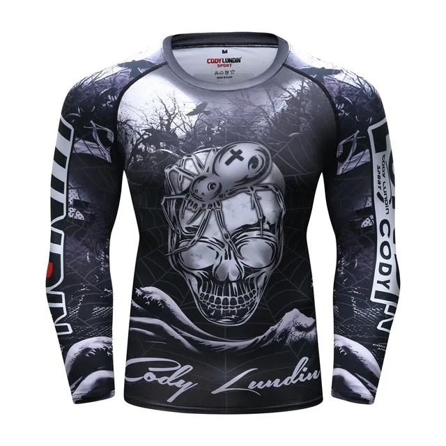 13 Футболка MMA herren rashguard jiu jitsu bjj футболка Langarm фитнес Муай Тай Бокс спортивный пуловер Рашгард MMA boxen Jersey - Цвет: 13
