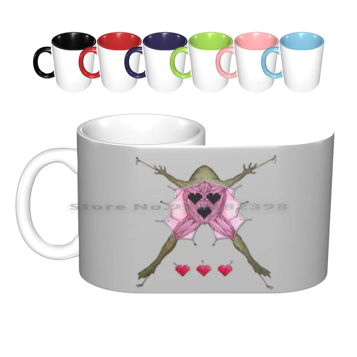 

Керамические кружки для вскрытия Frogger, кофейные чашки, Кружка для молока и чая, кружка Geeky Frogger, 8-битная игровая Ретро игра в ретро стиле, схем...