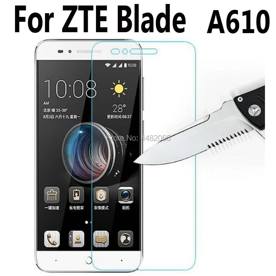 for zte blade a610 tempered glass film on the for zte blade a610 ba610c ba610t screen protector cover protective film case guard