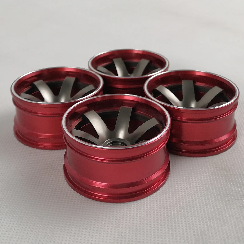 4pcs RC Aluminum 1/10 Wheels Rims for Car CNC Machined 6/9/12mm Offset On-road Drift Touring Model Hobby | Игрушки и хобби