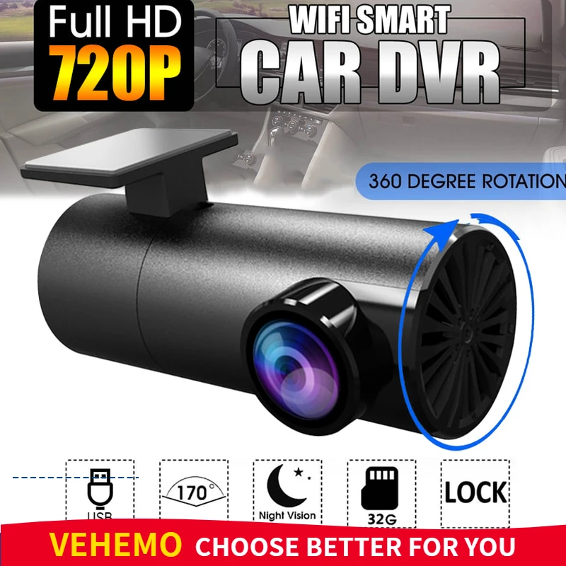 Мини Автомобильный видеорегистратор Full HD USB видеорегистратор ночного видения Автомобильный видеорегистратор Универсальный Автомобильный видеорегистратор Wifi для Android автомобильный видеорегистратор