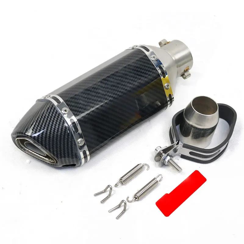 

38-51MM Motorcycle Exhaust Pipe steel With Muffler Modified Moto Bike Pot Escape For Yamaha Honda KTM Kawasaki Ducati Slip-on