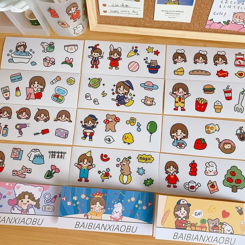 4 шт./партия Симпатичные с рисунками из мультфильмов для маленьких девочек