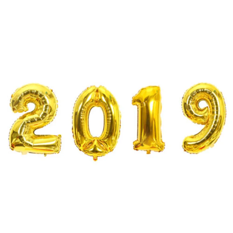 Праздничный Декор 2019 с новым годом Самонадувающийся фольгированный воздушный