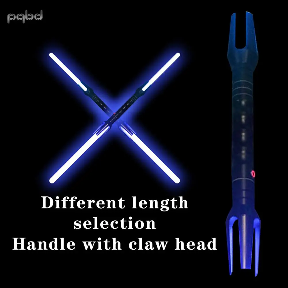 Световой меч pqbd реквизит двухсторонний со звуковым эффектом лазерный мигающий