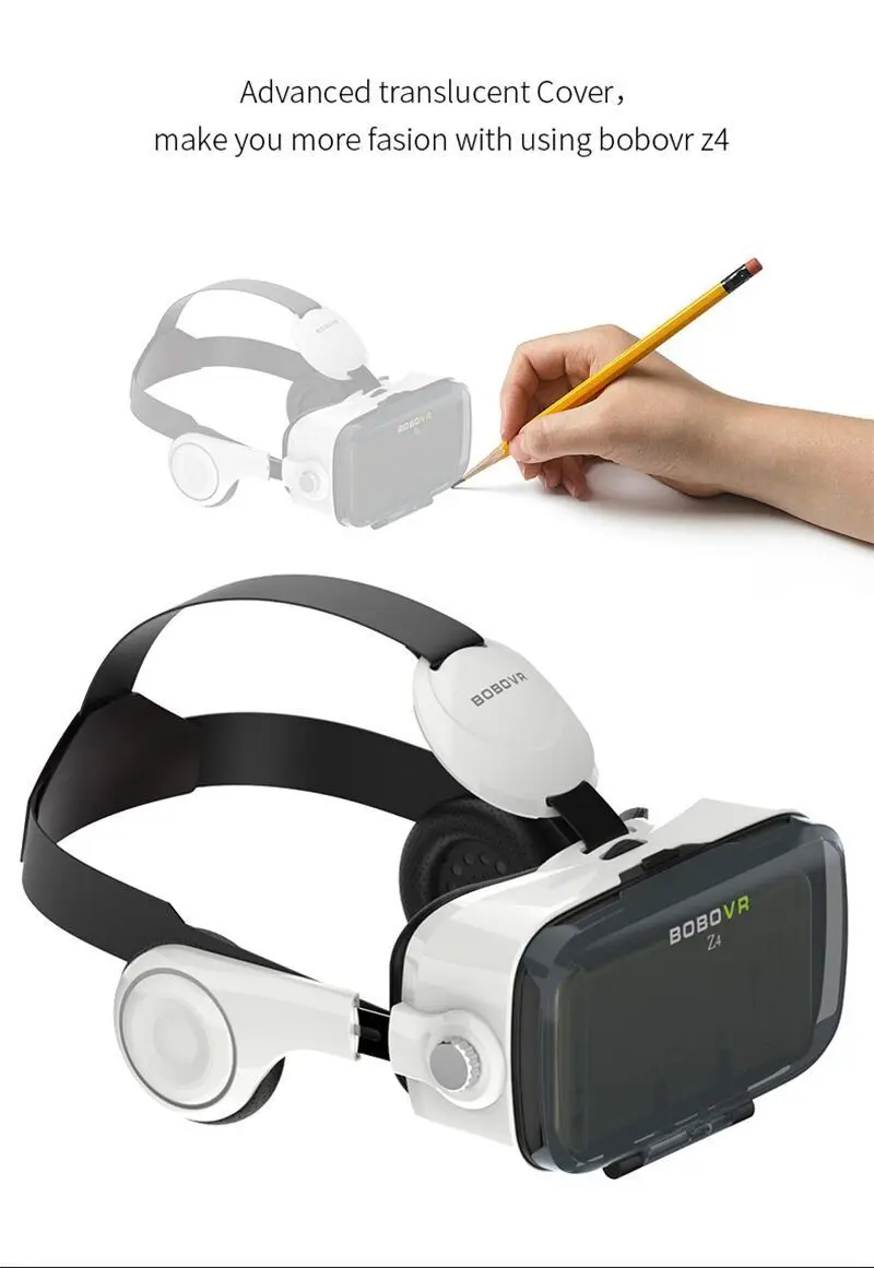 Горячая Распродажа Bobovr Z4 кожаный 3d картонный шлем виртуальной реальности Гарнитура для очков виртуальной реальности стерео Bobo Vr для 4-6 'мобильного телефона