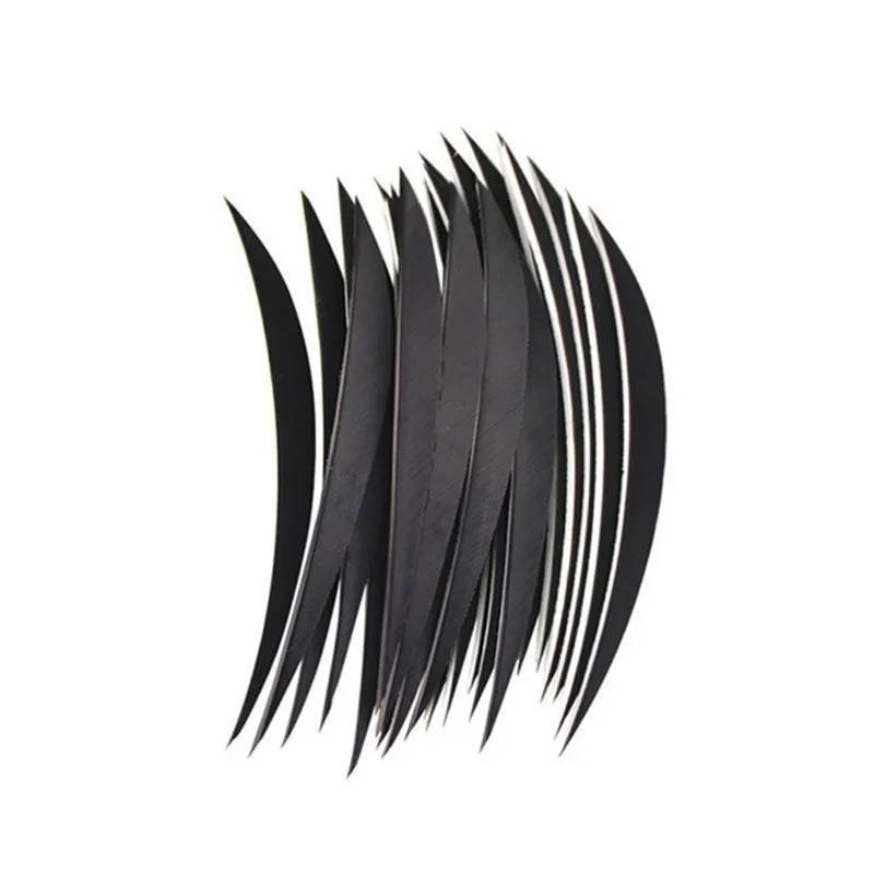 Стрельба из лука 5 дюймов натуральные перья индейки левое крыло инкрустированный