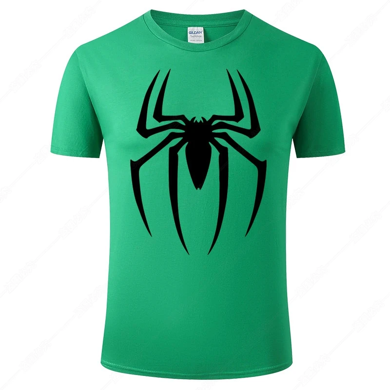Футболка Мужская/Женская хлопковая с коротким рукавом и принтом Человека-паука -