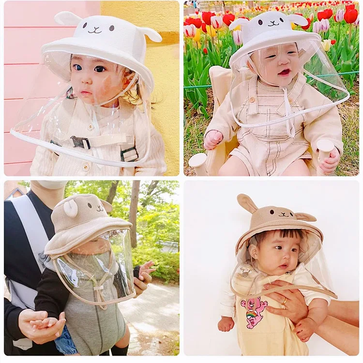 Детская шапка с защитой от капель детская Защитная Кепка изоляцией эпидемии