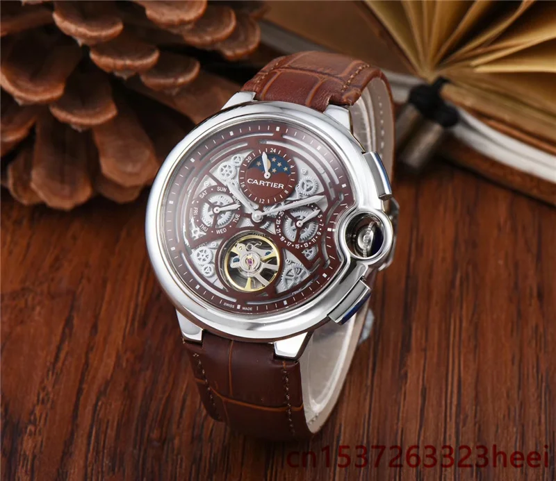 

watch men's skeleton automatic mechanical AAA watch gold skeleton retro men's women watch quartz watch