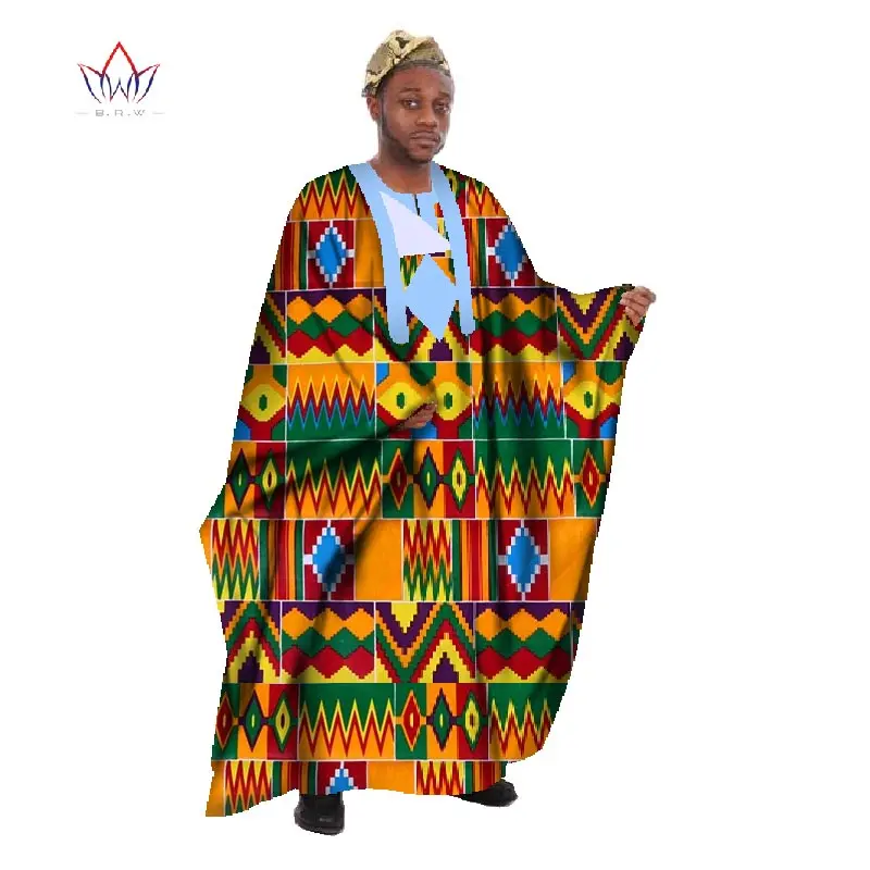 Мужская одежда в африканском стиле свободный халат с длинным рукавом Дашики