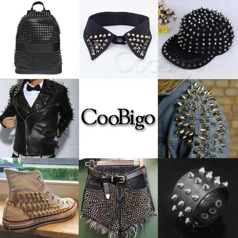 50 шт. квадратная основа в виде пирамиды шипы заклепки стиле панк кепка для шляп