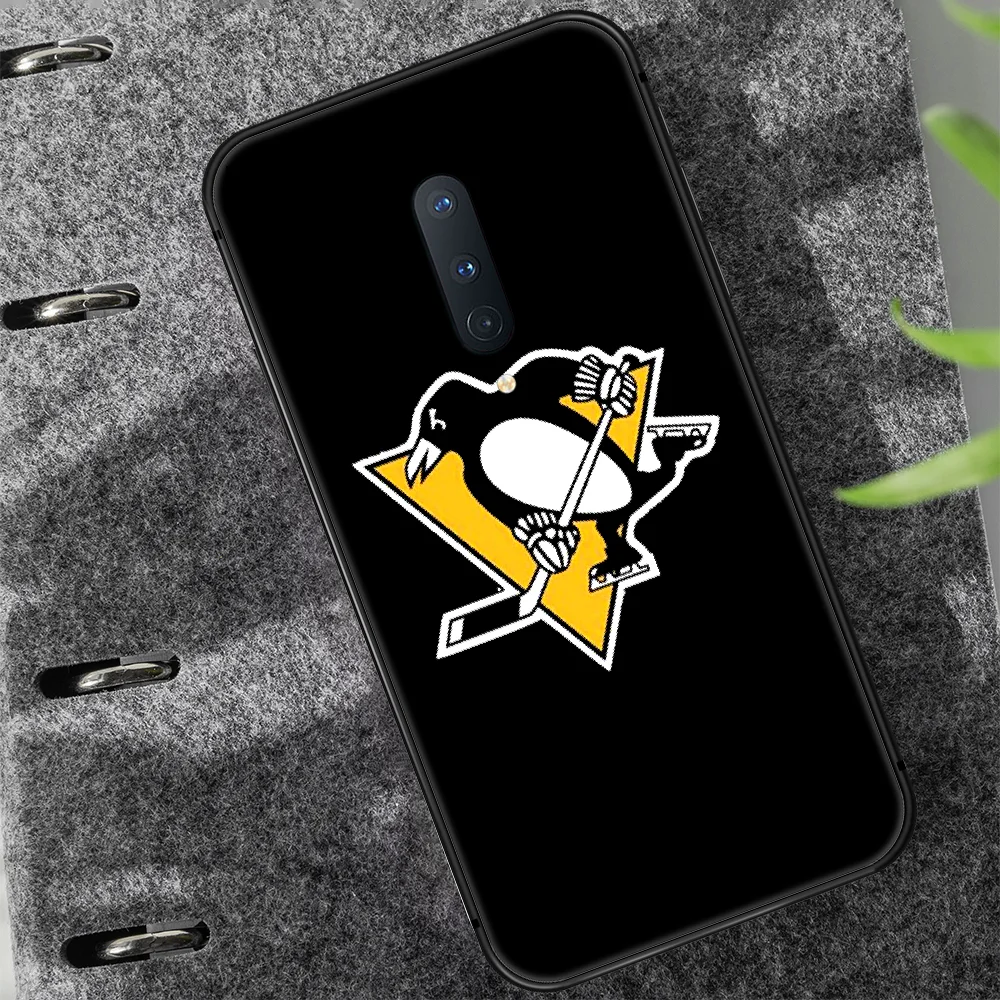 

Pittsburgh Penguin Phone Case Cover Hull For 1+ Oneplus 5T 6 6T 7 7T 8 8T Pro black Etui Soft Prime Painting Waterproof 3D Cover