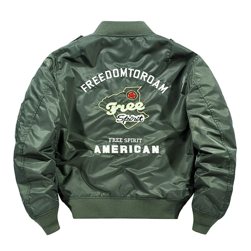 Весенняя куртка-бомбер Ma-1 для мужчин и женщин мужская вышитая куртка Yokosuka