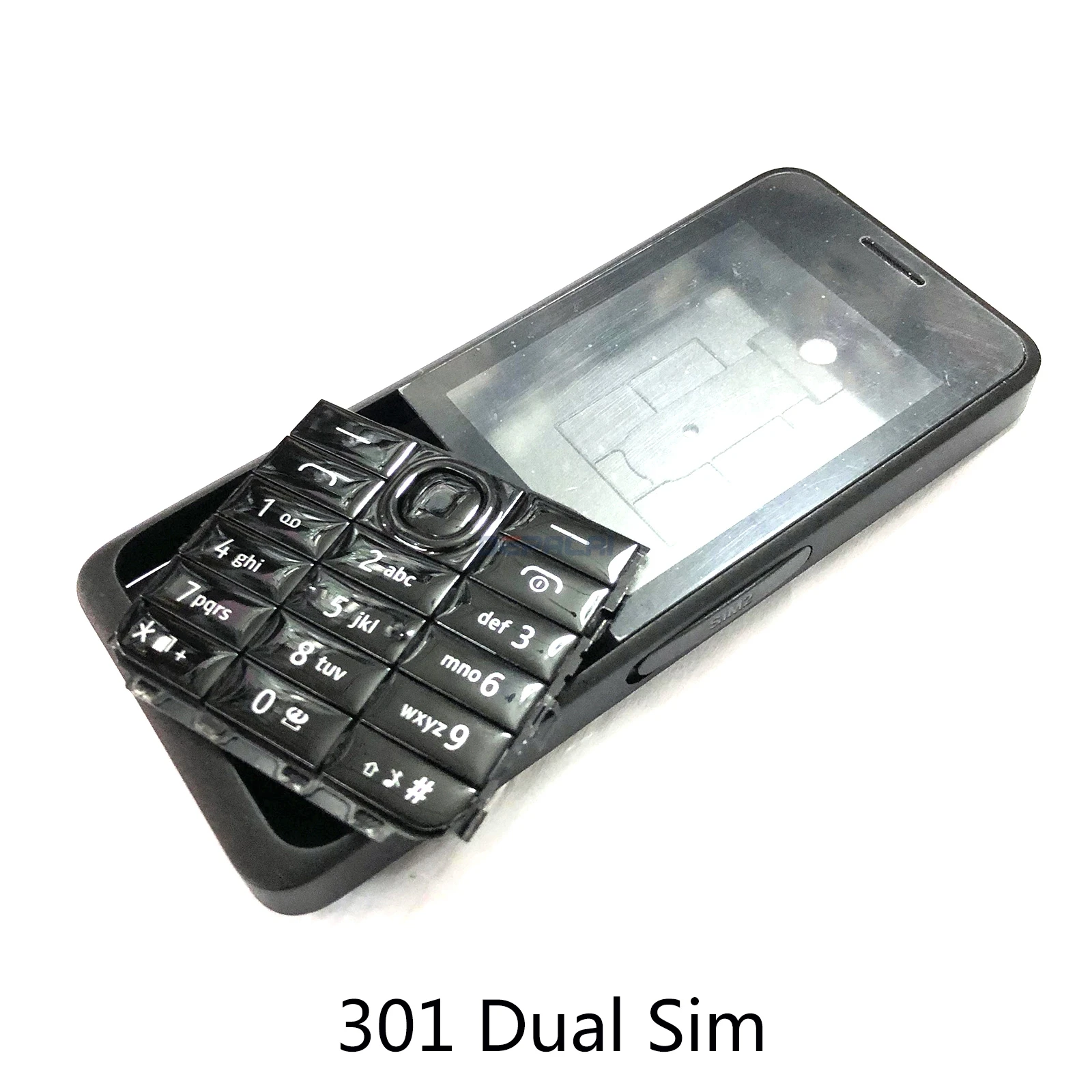 Корпус для Nokia Asha 301 n301 версия с двумя картами передняя Крышка батарейного отсека