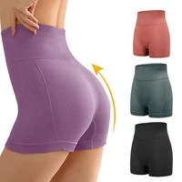 womens high waisted workout shorts mid thigh bike running yoga seamless athletic shorts gym leggings fitness yoga shorts