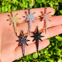5pcs shine star charm for women bracelet necklace keychain making trendy pendant for handmade craft jewelry accessory wholesale