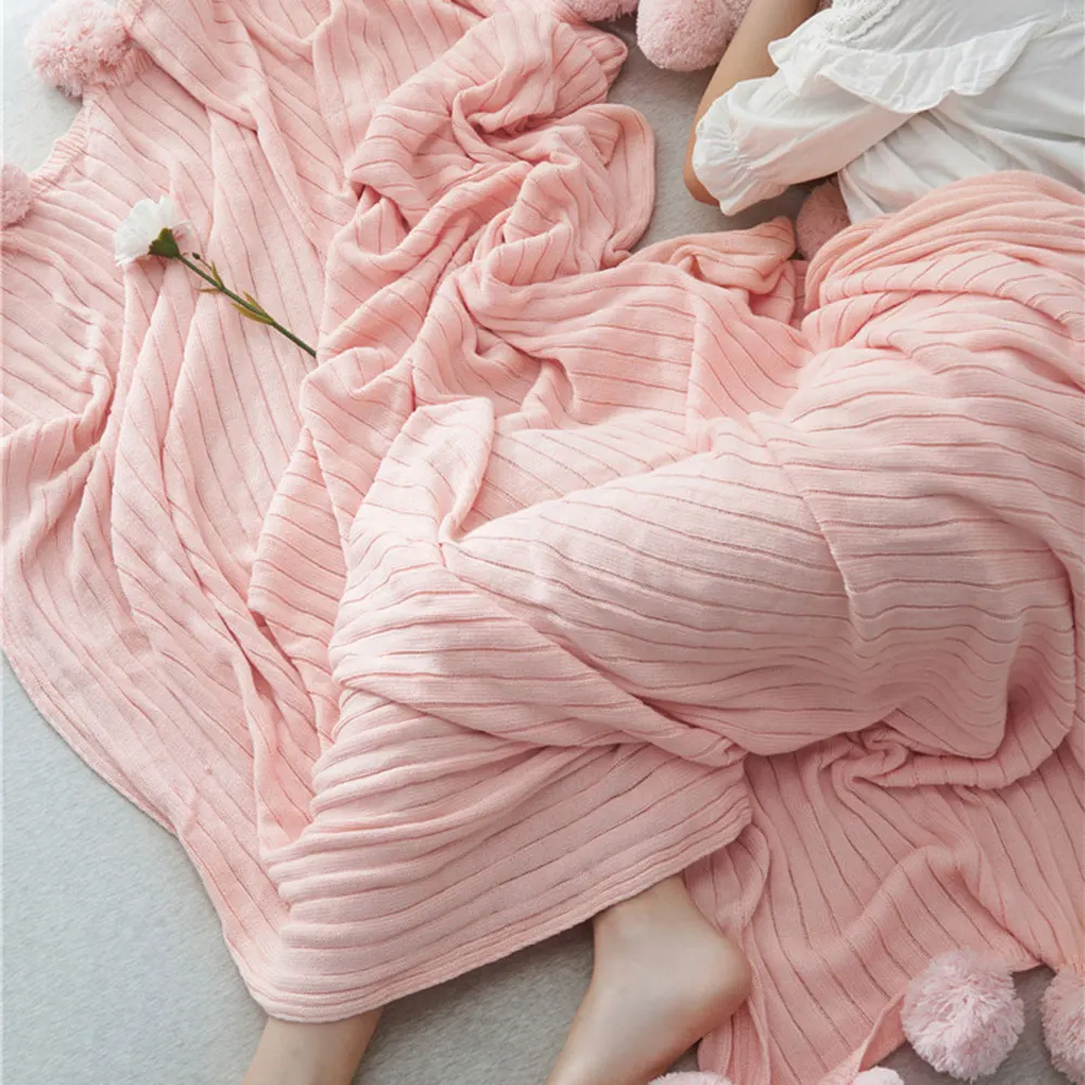 Супермягкое Хлопковое одеяло офисное детское для путешествий покрывало с