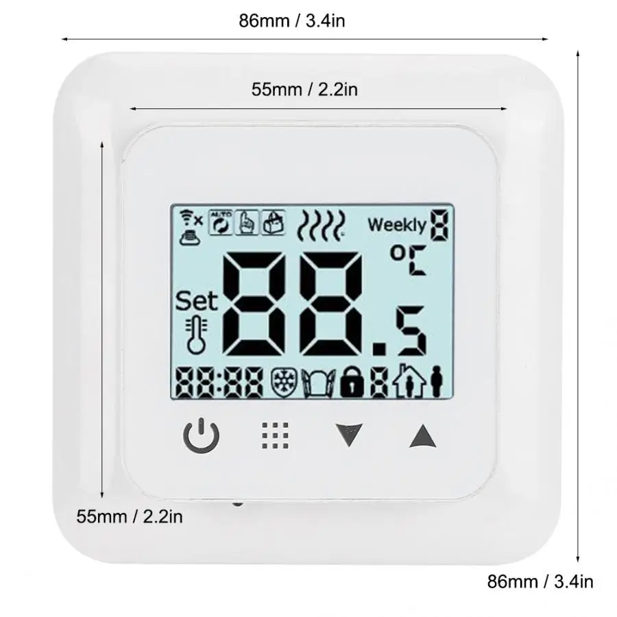 Домашний Интеллектуальный сенсорный экран термостат температурный контроллер