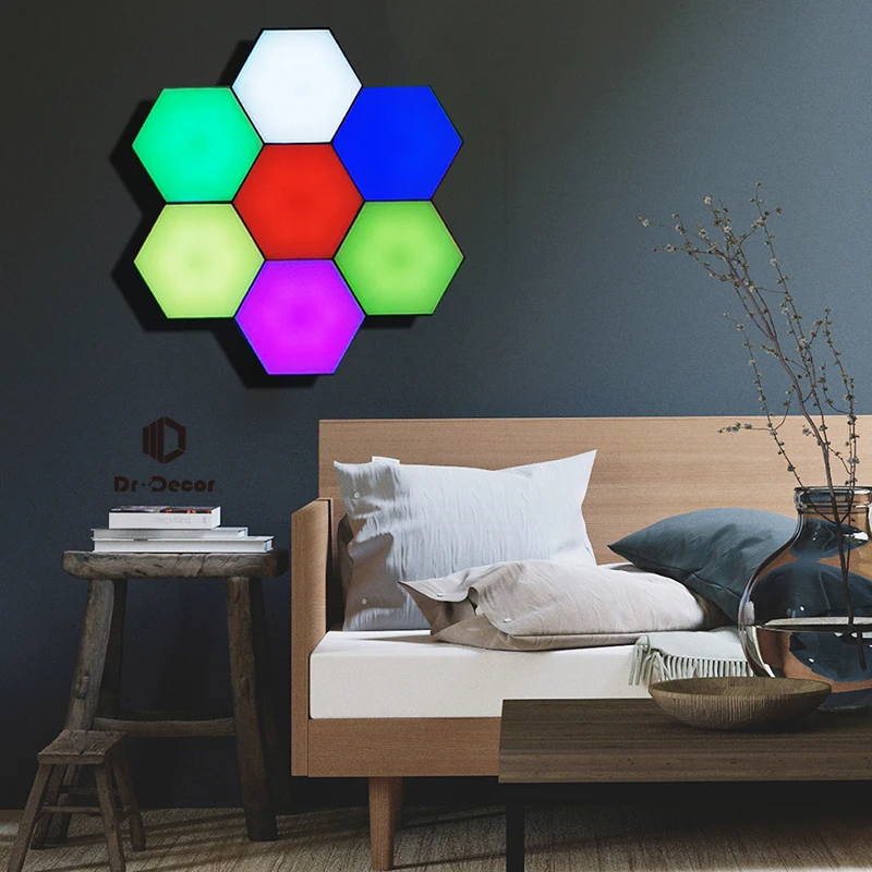 Nordic RGB светодиодный настенный светильник для гостиной спальни сенсорный