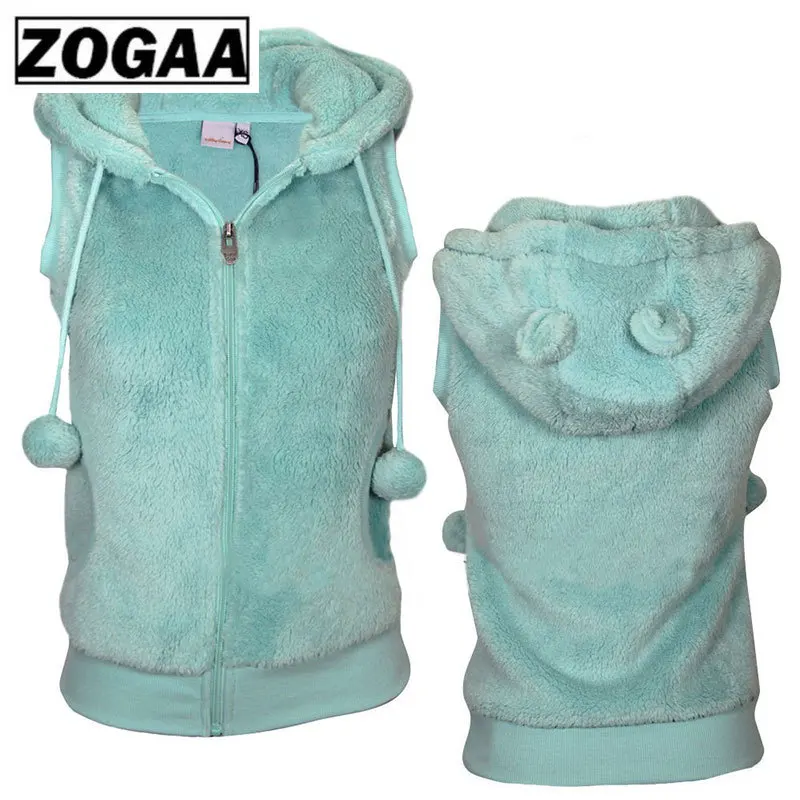 Женские зимние теплые жилеты пальто из мягкого флиса с капюшоном верхняя одежда