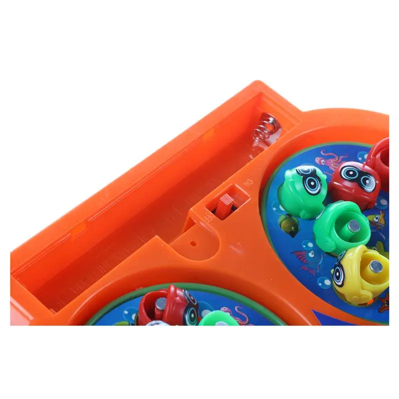 

Random Color Go Fishing Game Electric Rotating Magnetic Magnet Fish Toy Kid Educational Toys