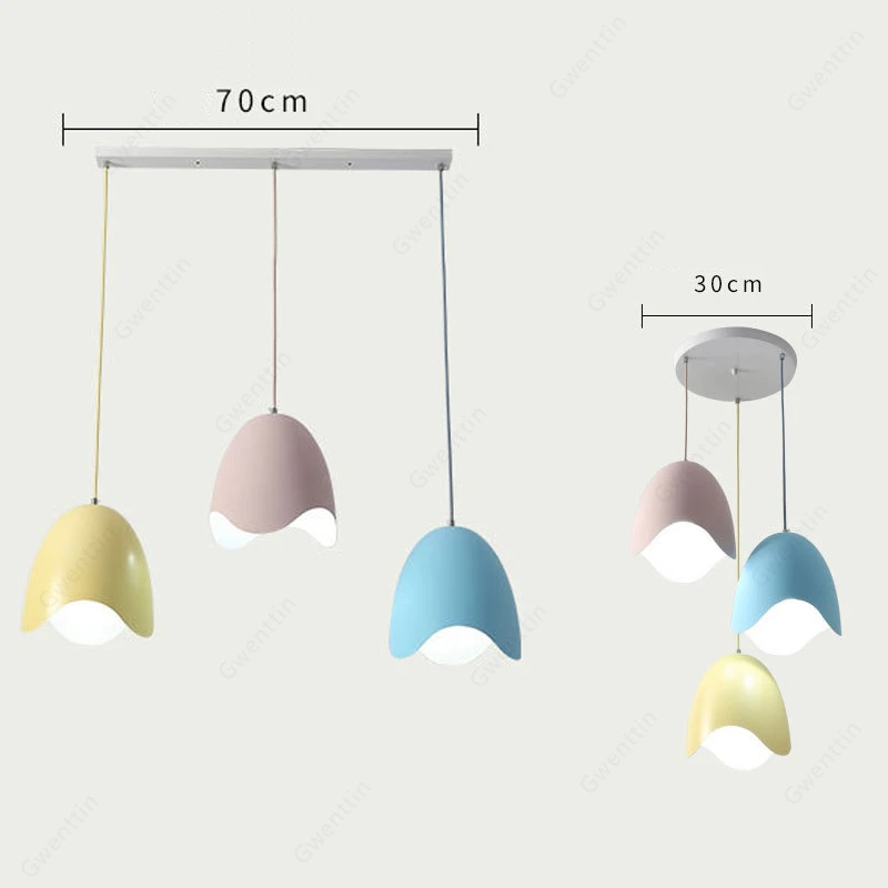 Скандинавский яркий подвесной светильник макарон для гостиной спальни кухни