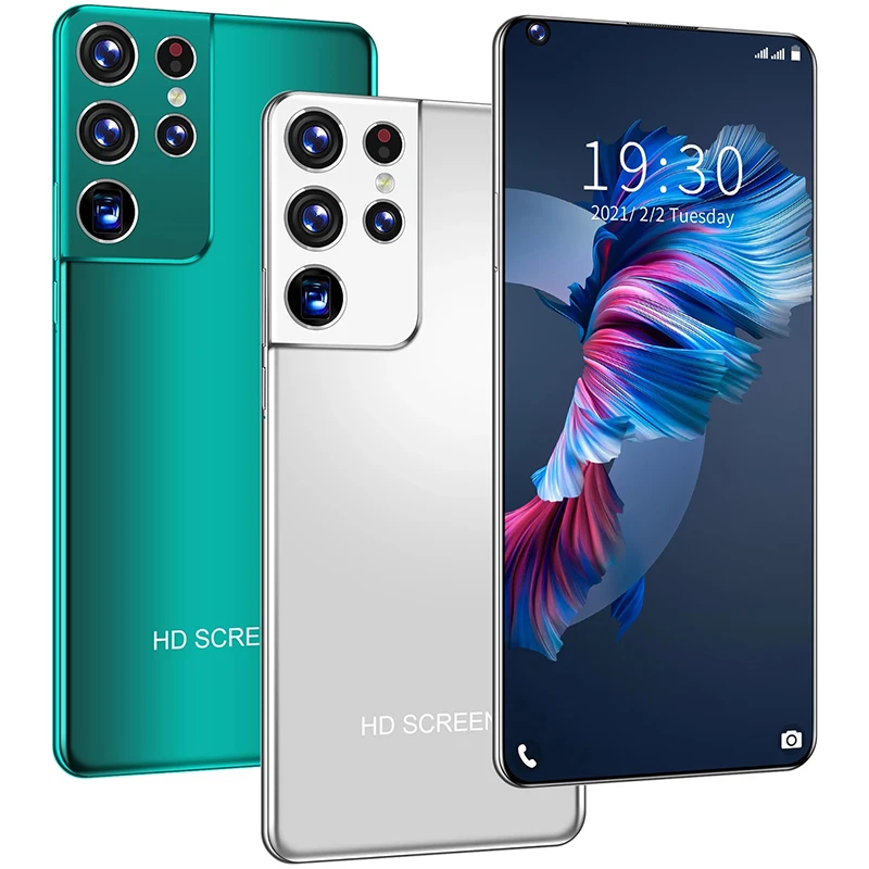 

2021 Newest 7.3" Galax S21Ultra Network Snapdragon865 Deca Core 48MP Android 10.0 Smartphone 12G+512G