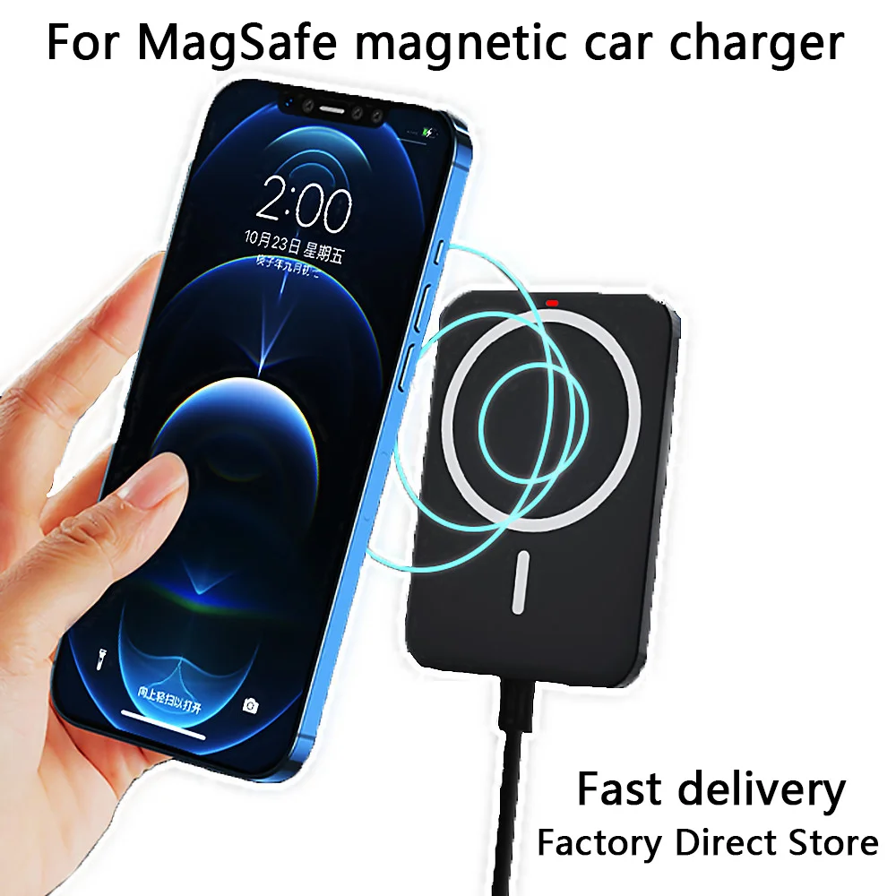 

Magnetic Charger Magsafing Car Mount Stand 15W Fast Wireless Charging Phone Holder For iPhone 12 Pro Max 12Mini Magsafe Chargers