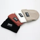 Шапка-бини DGK с вышивкой для мужчин и женщин, вязаная шерстяная шапка с завитками, в стиле хип-хоп, теплая шапка, Dgk, Осень-зима