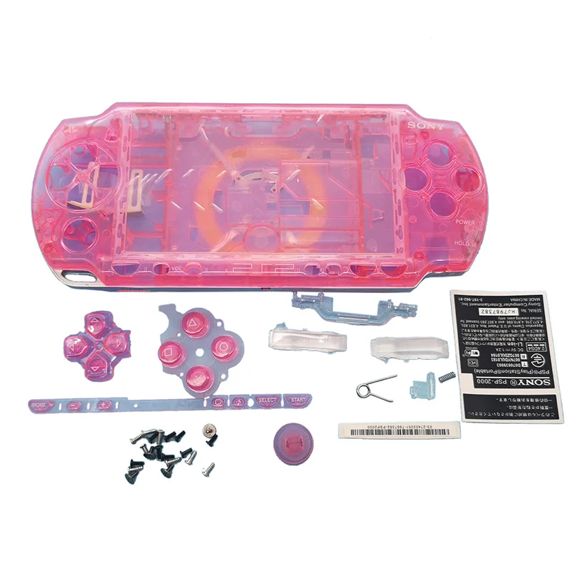 Прозрачный цветной чехол для PSP 1000 2000 3000 консоль с полным покрытием | Электроника