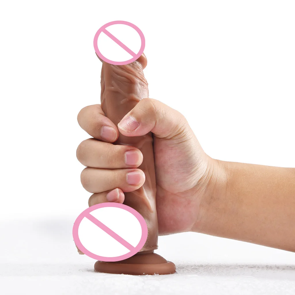 Новый реалистичный пенис на ощупь Супер огромный большой фаллоимитатор с