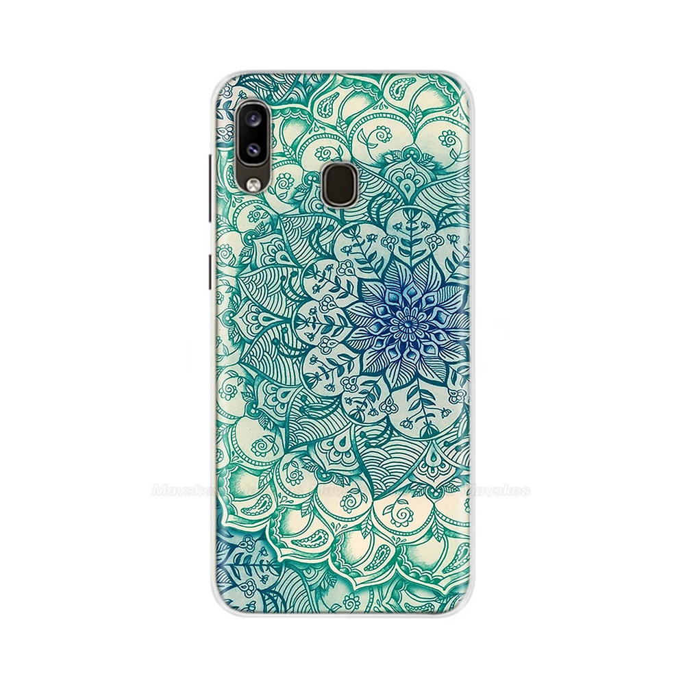 For Samsung Galaxy A30 Case Silicone Soft Flower Phone Cover for Samsung Galaxy A10 A20 A30 A40 A50 TPU Protective Bumper Cases
