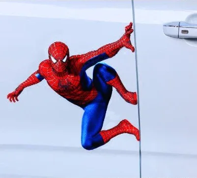 

Disney Marvel Spiderman Car Sticker Motorcycle Color Sticker Car Simulation Home Cartoon Decoration Sticker