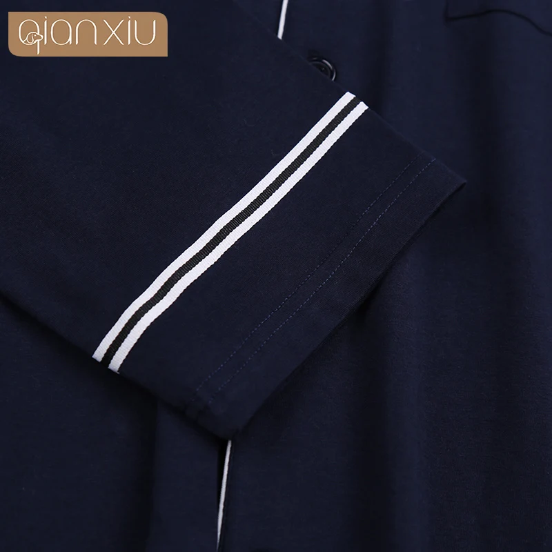 Мужская осенне-зимняя Домашняя одежда из бамбукового хлопка женская пижама