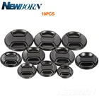 Крышка для объектива камеры 49 мм 52 мм 55 мм 58 мм 62 мм 67 мм 72 мм 77 мм, 10 шт.