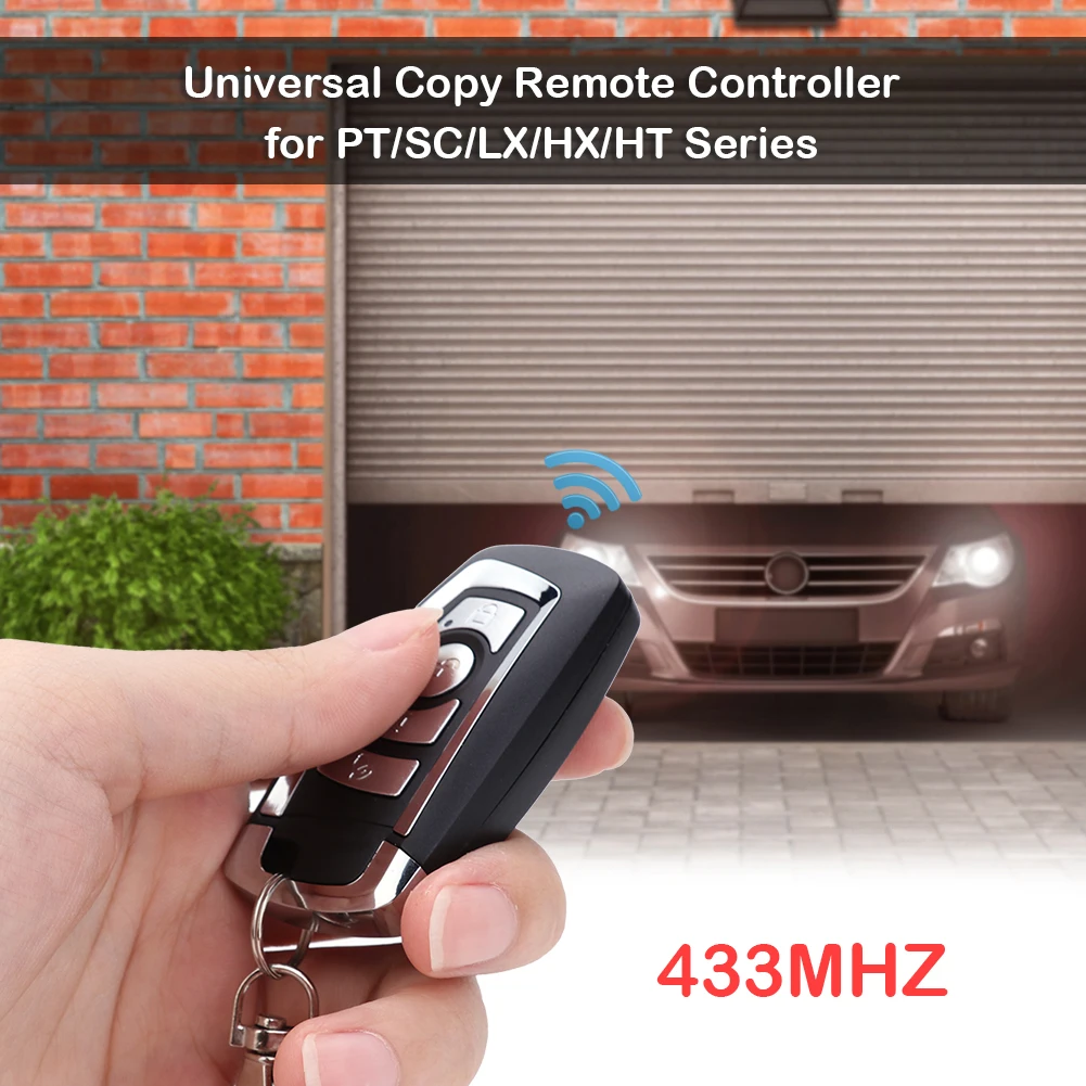 

4 Button Classic Texture 433MHz Durable Practical Multi-functional Universal Gate Garage Door Remote Control Duplicator