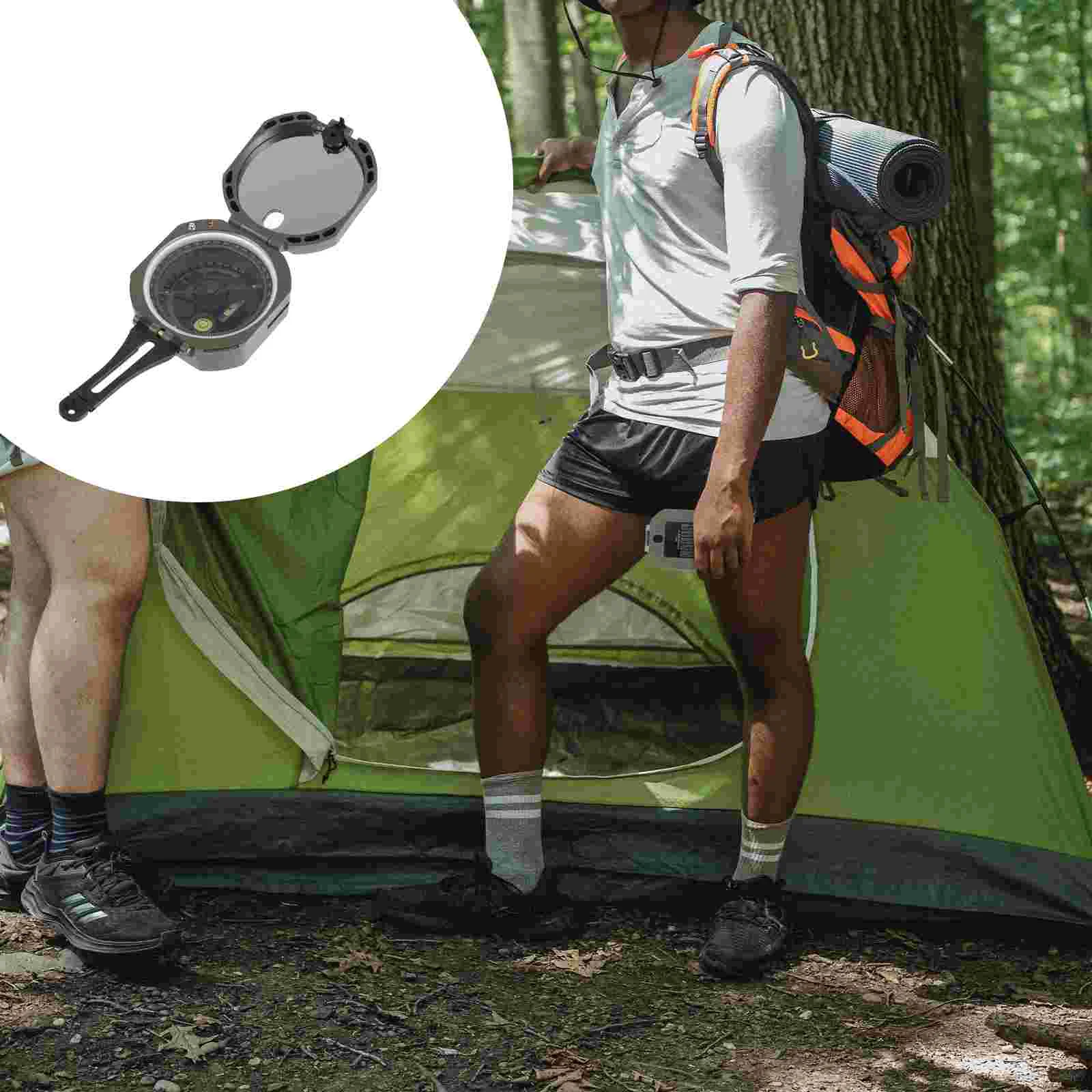 

1 Set Outdoor Compass Powerful Magnetic Compass Portable Survival Compass Tool