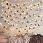 Светодиодная гирлянда, 2 м, с 20 светодиодами, на зажимах