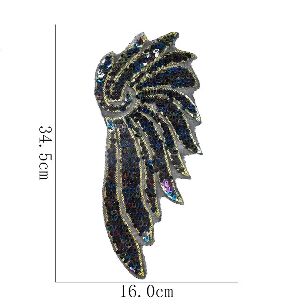 2 шт. крылья ангела дьявола термоклейкая нашивка аппликация для глажки