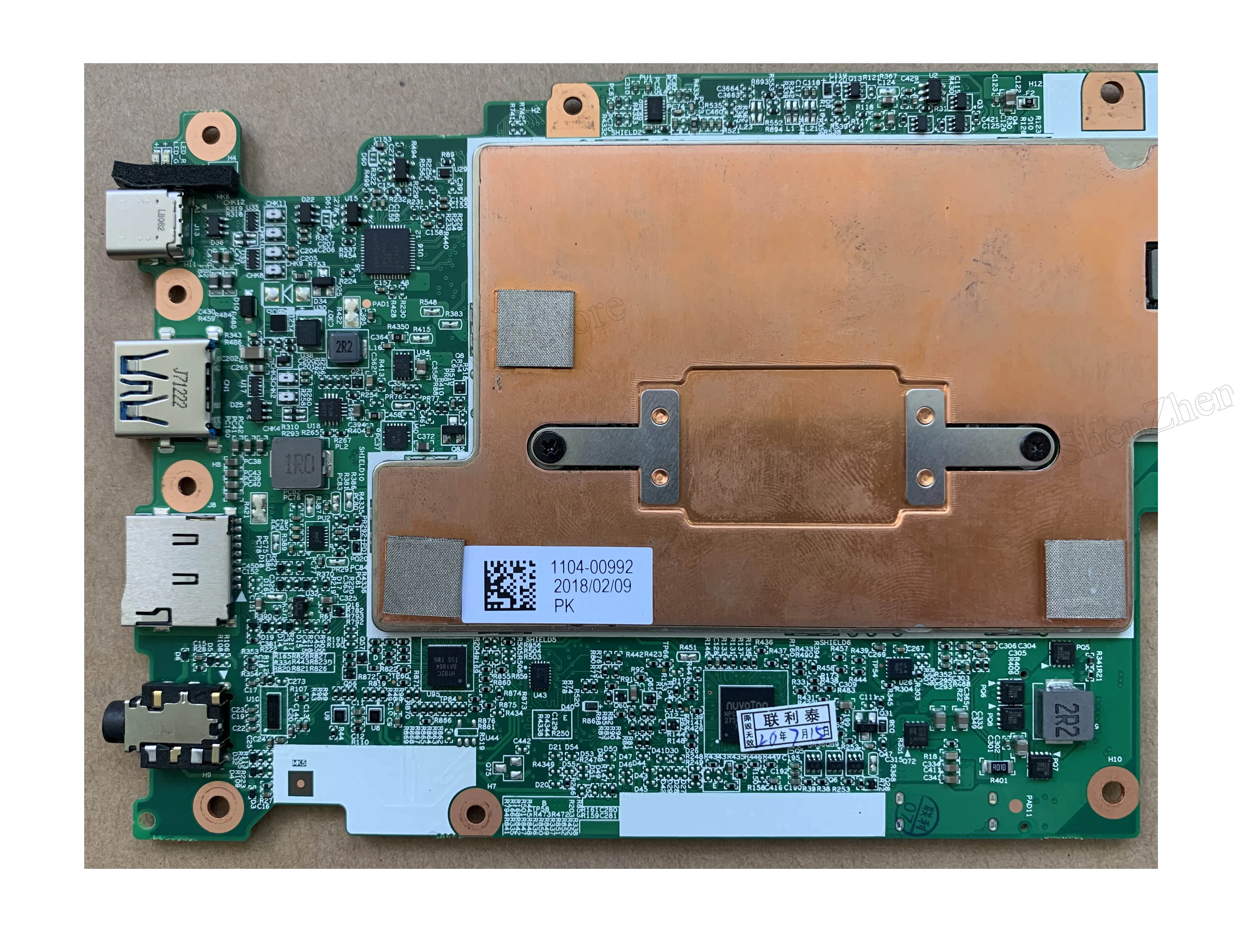 Процессор N3450 ОЗУ 4 Гб ПЗУ 32 EMMC UMA NOK для 500e Chromebook Lenovo 81ES Встроенная Материнская