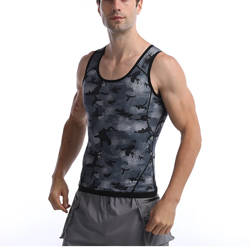 Sauna Heat Trapping Vest for Men Weight Loss Shirt Men's Premium Slimming Polymer Workout Sweat Tank Top