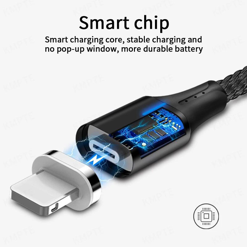 

2M Magnetic Micro USB Cable For Huawei P30 P20 Samsung S10 Fast Charging Data Wire Cord Magnet Charger USB 3A Mobile Phone Cable