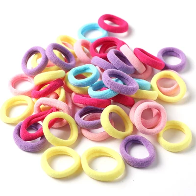 10 Mixed Lt Color 50 шт./упак., 3 см, нейлоновая резинка для волос ярких цветов, детские головные повязки, аксессуары для волос для девочек, резинка для волос, повязка для волос - Цвет: 10 Mixed Lt Color