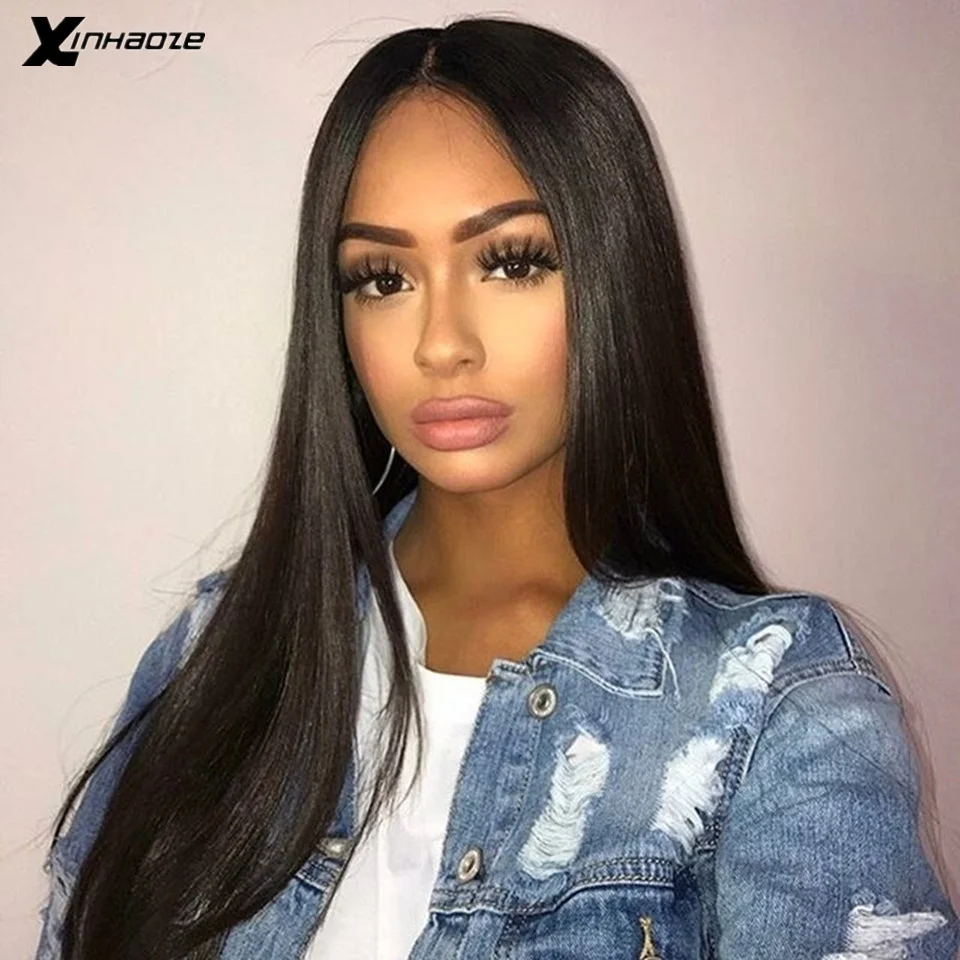 Полностью кружевные парики без клея предварительно выщипанные натуральные