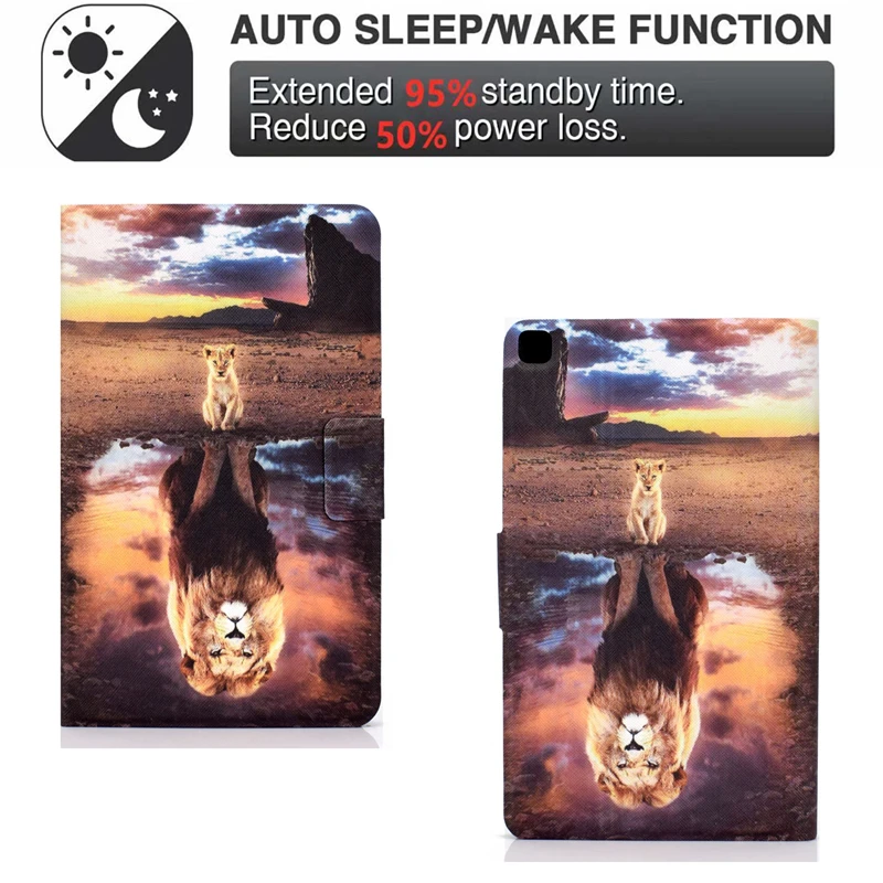 

Coque Case For Samsung Galaxy Tab S6 Lite SM-P610 P615 Cartoon Leather Cover For Samsung Tab S6 Lite 10.4 inch Tablet Cover Case