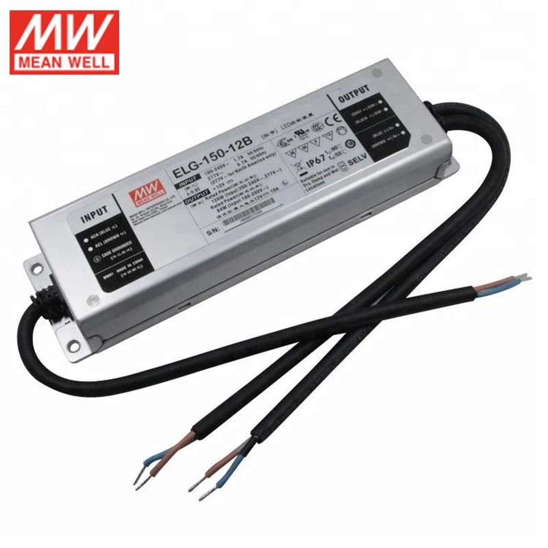MEAN WELL ELG 150 12B 3Y 120 Вт 12 В регулируемый светодиодный трансформатор 110 В/220